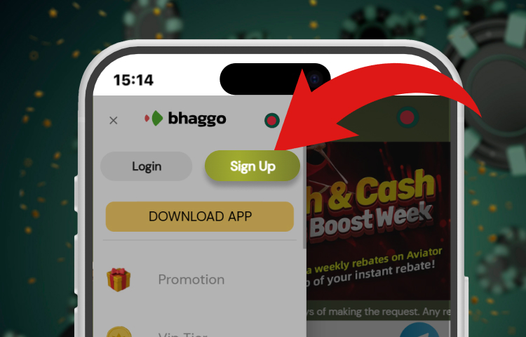Clicking ‘Sign Up’ to open registration form.