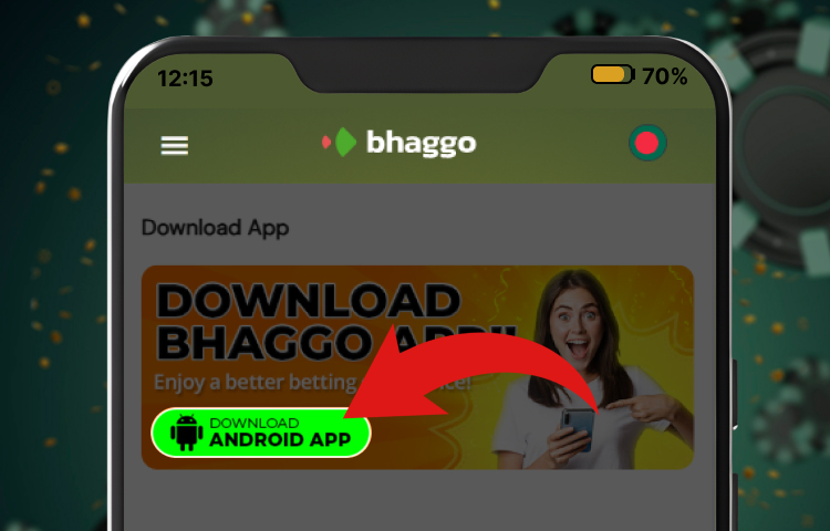 Tapping ‘Download for Android APP’ to get the APK