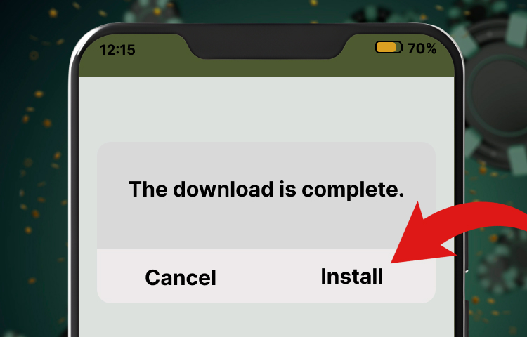 Installing the Bhaggo app on Android device.